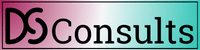 Text reads, "DS Consults" DS logo graphic on a gradient background.